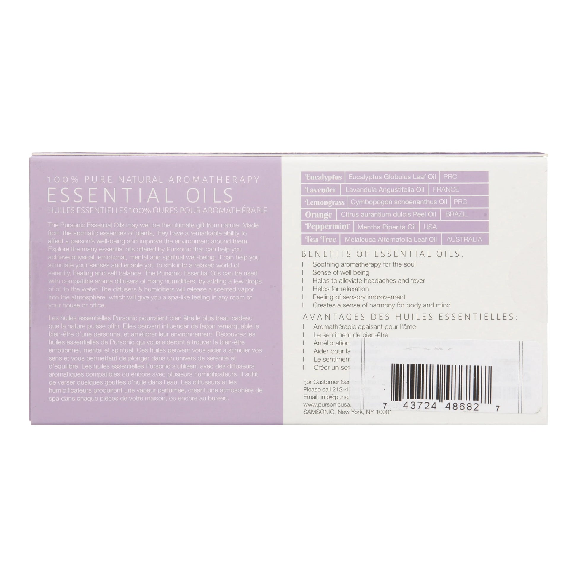 100% Pure Essential Oil Set, 6-Pack